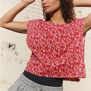 NWOT FP Movement by Free People Floral Printed Inspire Tank Top